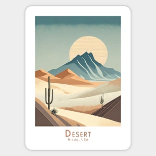 Nevada Desert Serenity Sticker